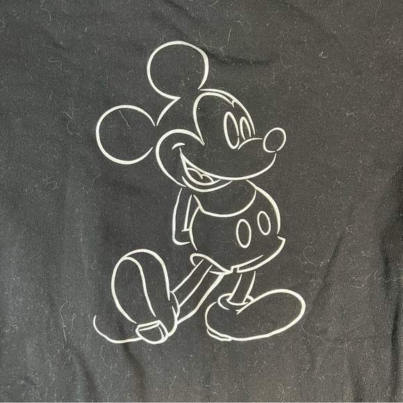 Uniqlo Mickey Shines Long-Sleeve Sweatshirt Black Unisex SZ SM - Picture 2 of 6